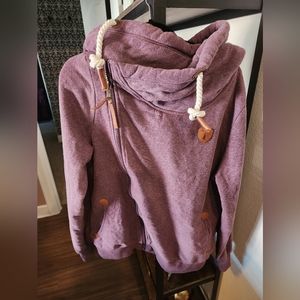 Wanakome purple zip up hoodie sweatshirt